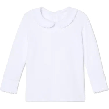 Classic Prep Girls White Long Sleeve Shirt Size: 9-12 Months White
