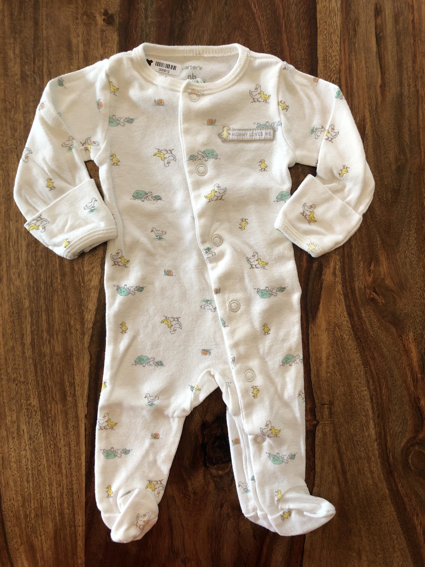 Carters Girls White Pajamas Size: Newborn White