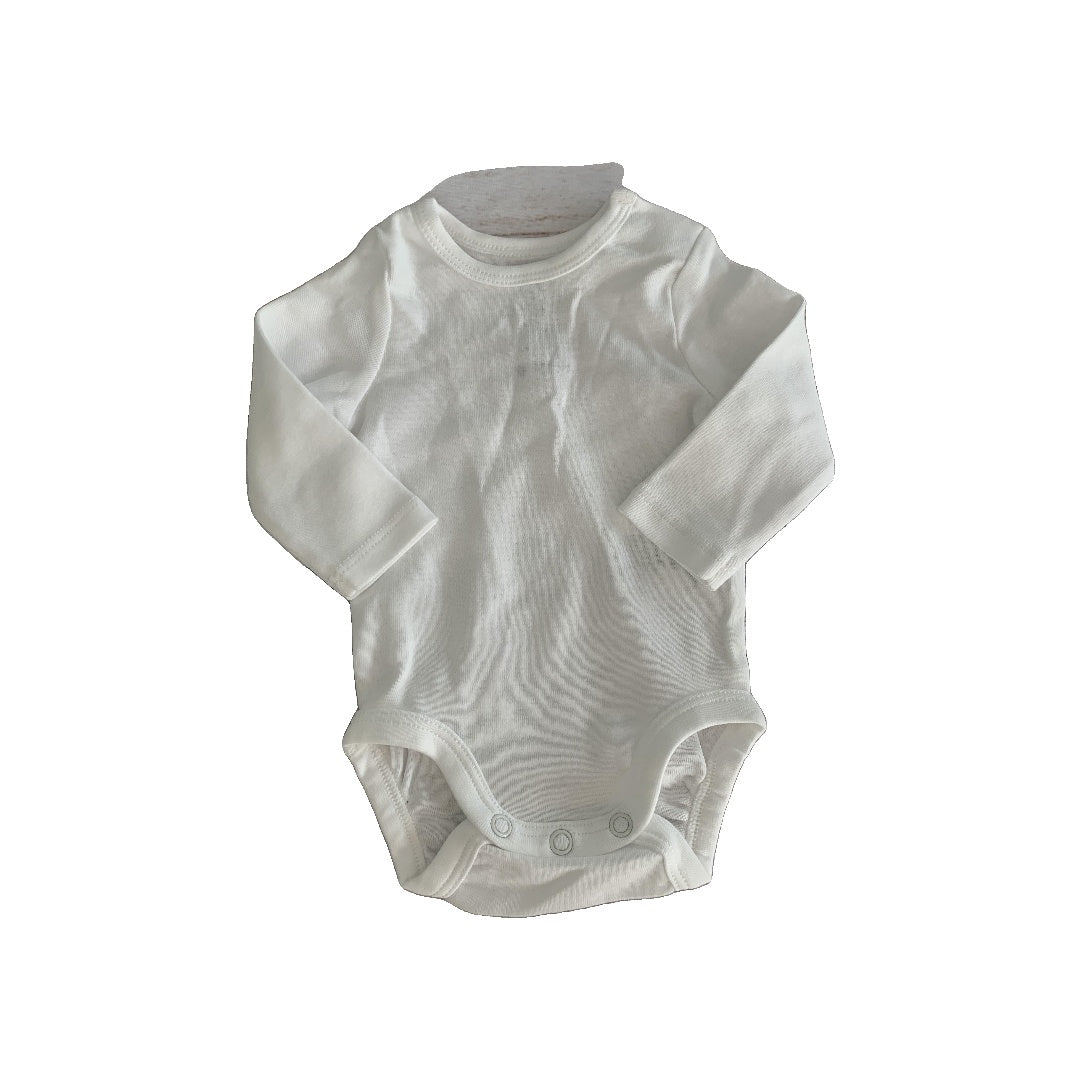 H&M Unisex White Onesie Size: Newborn White