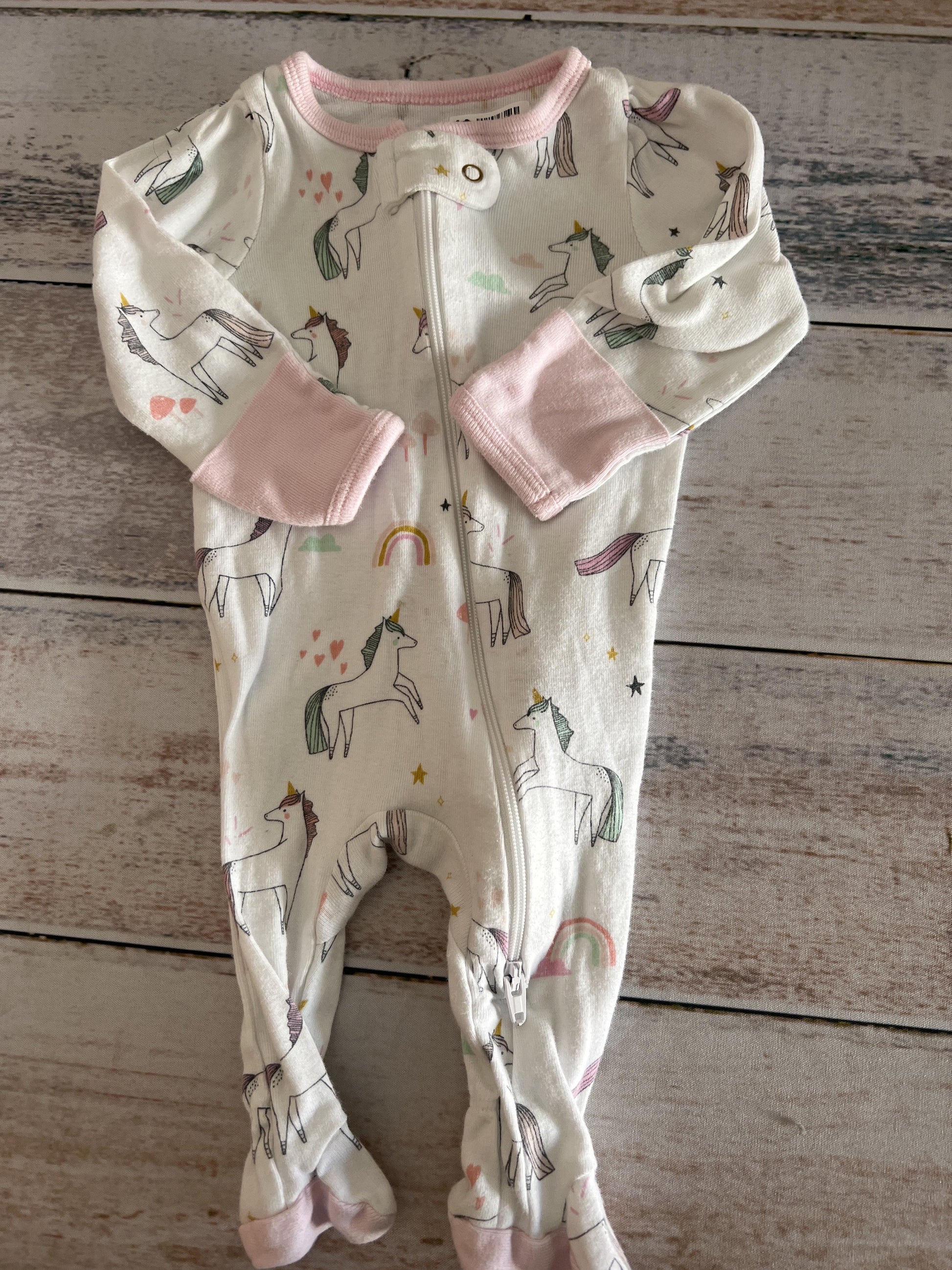 Cloud Island Girls White Pajamas Size: Newborn White