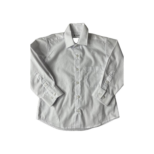 Black and Bianco Boys White Button Down Short Sleeve Size: 4T White