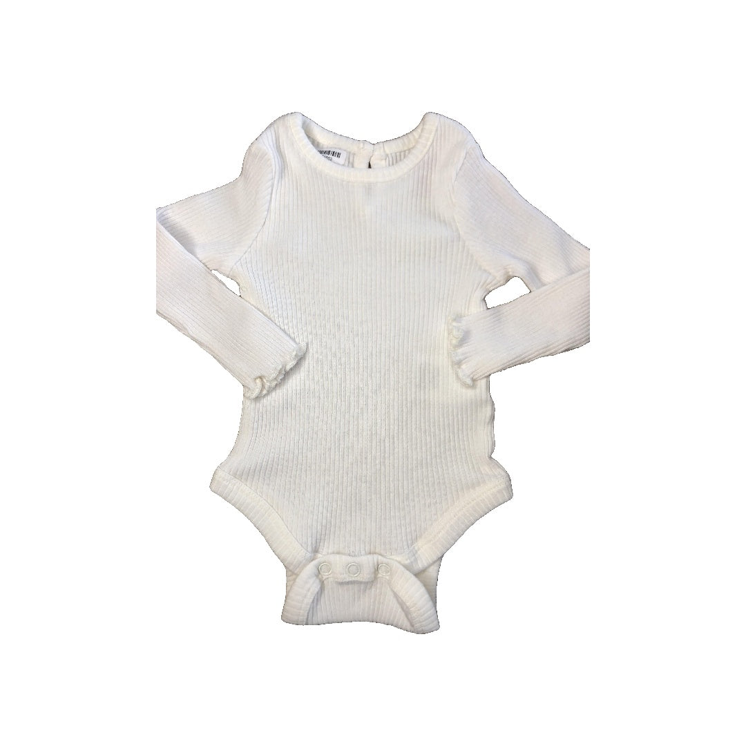 Nanette Girls White Onesie Size: 3 months White