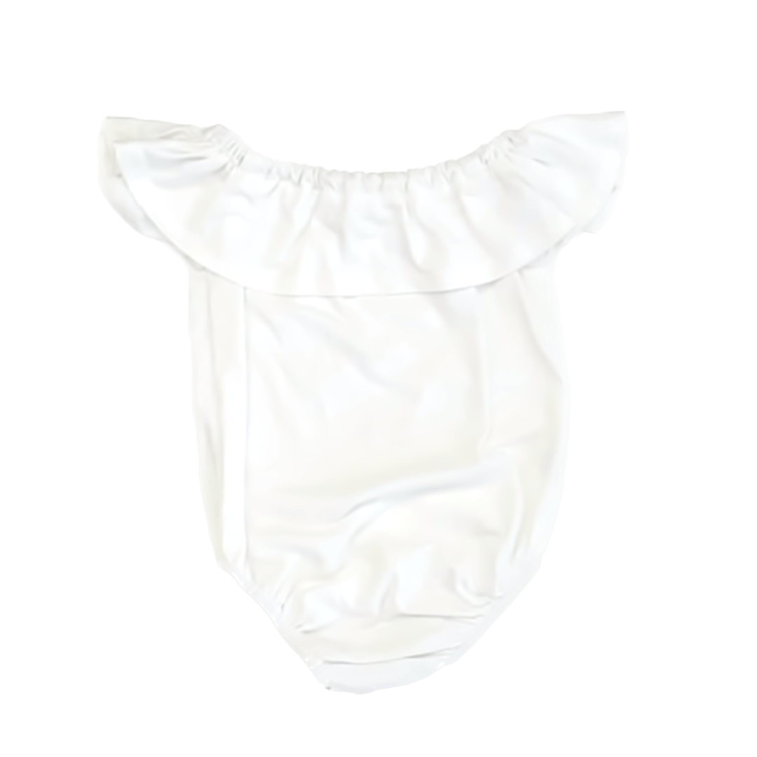 Bailey's Blossoms Girls White Onesie Size: 9-12 Months White