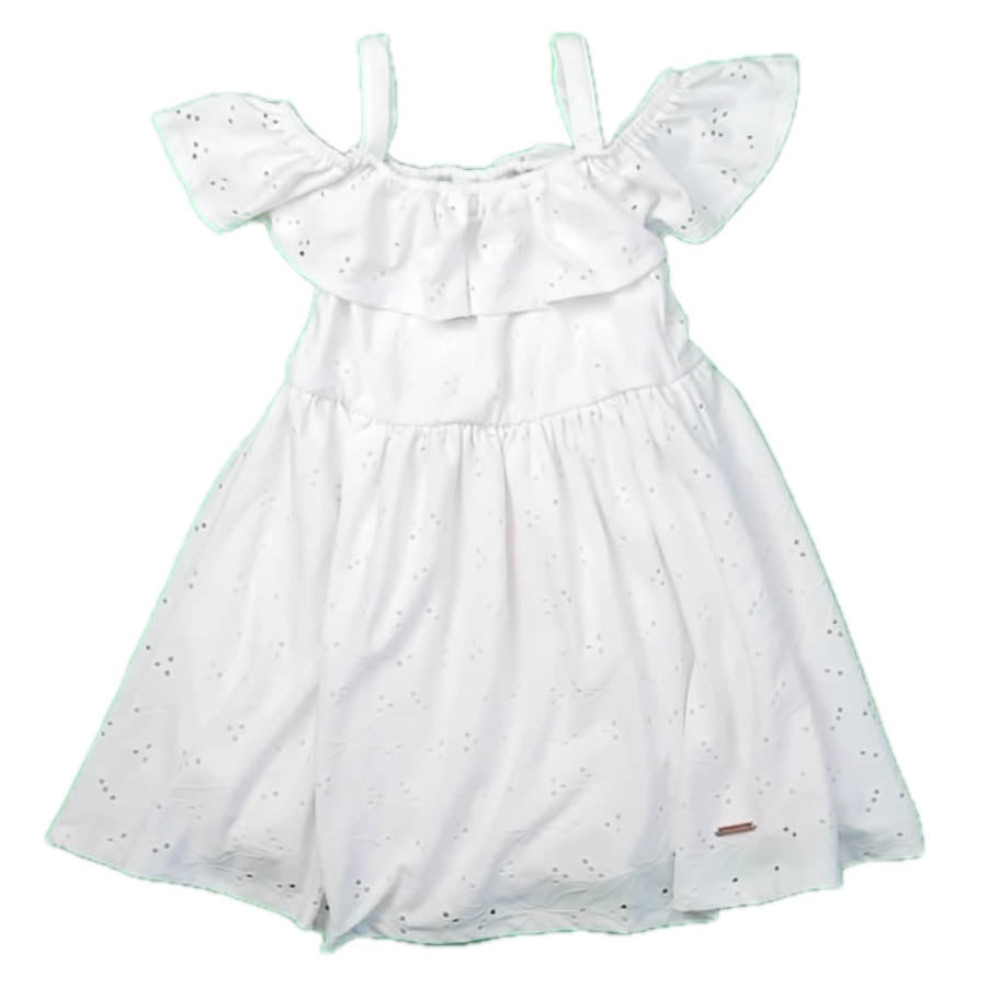Tahari Girls White Dress Size: 4T White