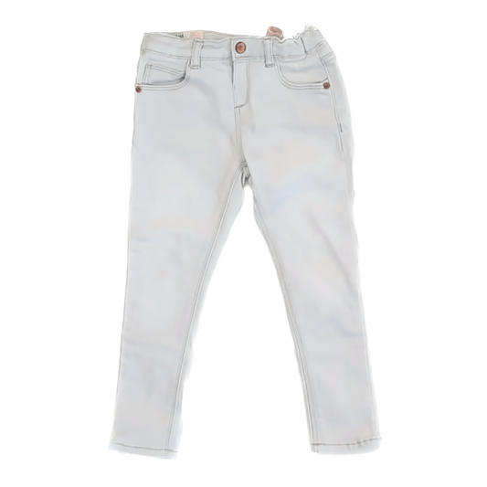 Zara Girls White Jeans Size: 3-4T White