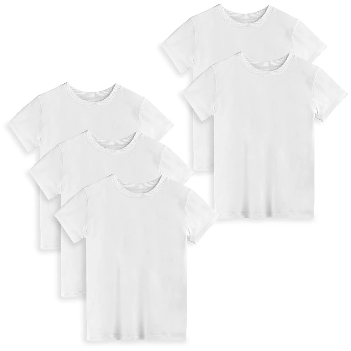 Mightly Boys White T-Shirt Size: 6-14 Years White