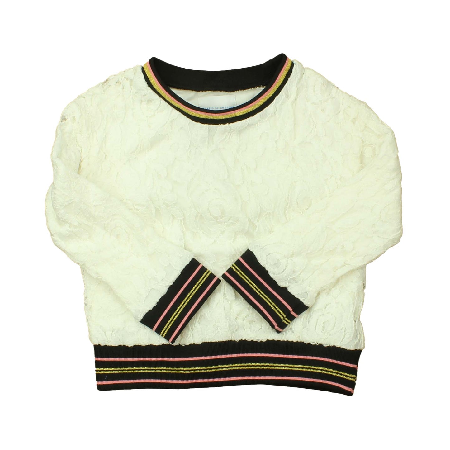 Rockets Of Awesome Girls White Long Sleeve Shirt Size: 4T White