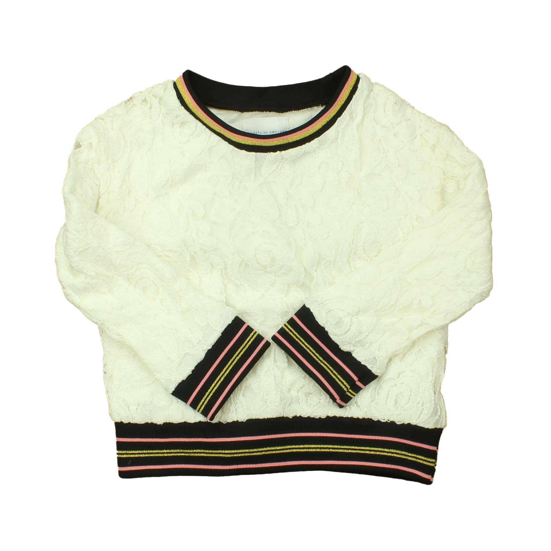 Rockets Of Awesome Girls White Long Sleeve Shirt Size: 4T White