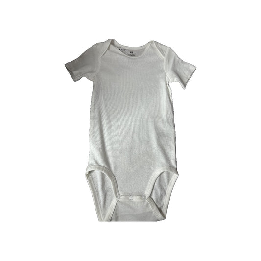 H&M Unisex White Onesie Size: 2 White