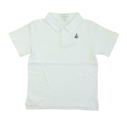 Classic Prep Boys White Polo Shirt Size: 6-14 Years