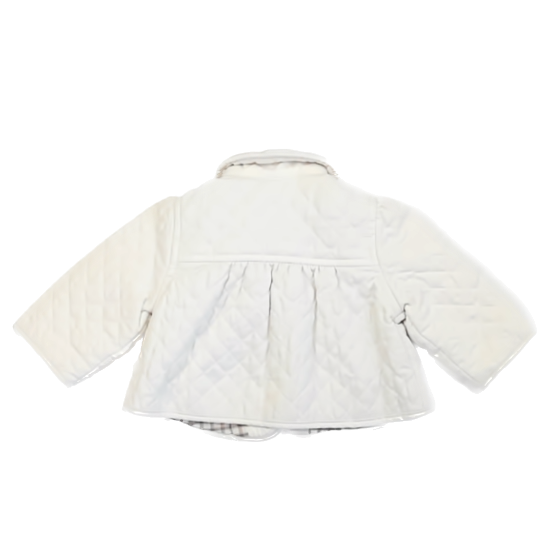 Gap Girls White Jacket Size: 3-6 Months White