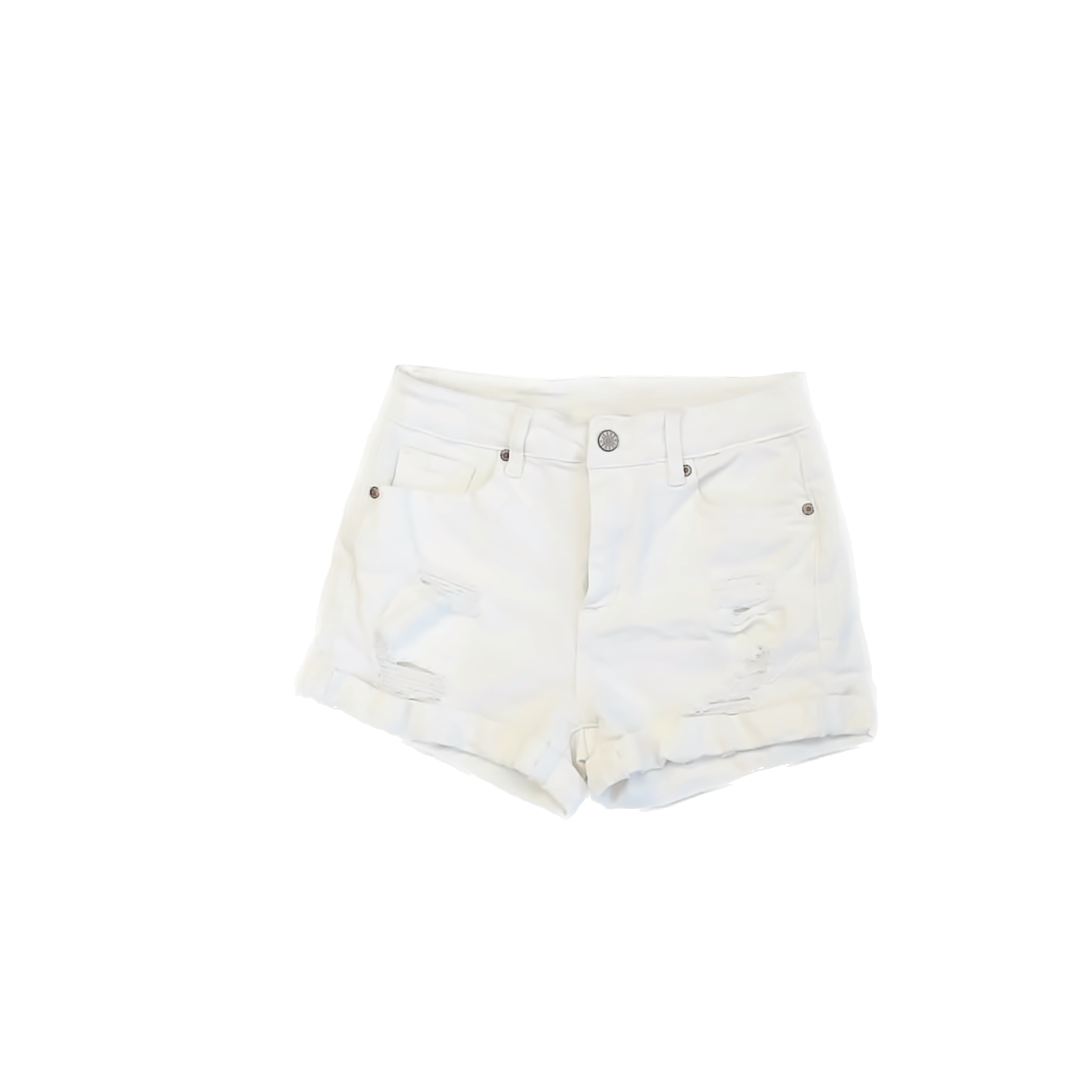 Unknown Girls White Jean Shorts Size: Adult S White
