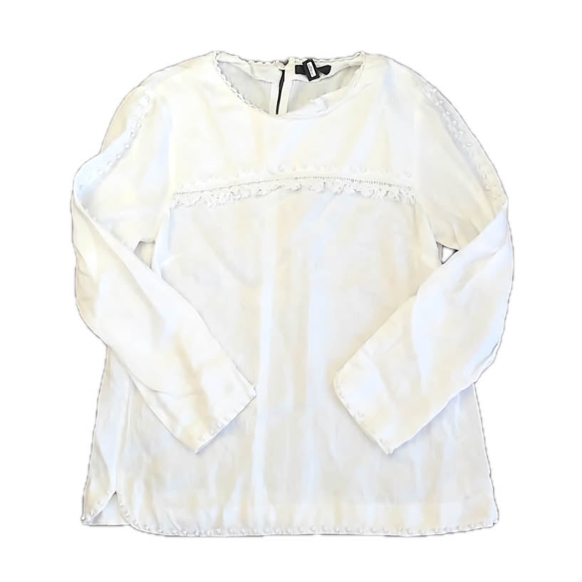 J. Crew Girls White Blouse Size: Junior 4 White