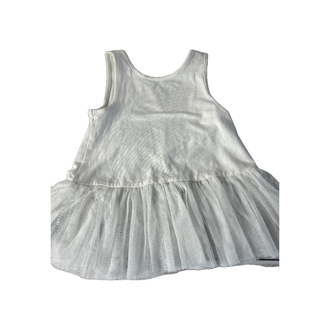 Zella Girls White Long Sleeve T-Shirt Size: 5 White