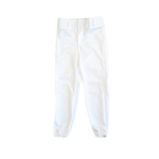 Augusta Boys White Athletic Pants Size: Youth L (8-10 Years) White