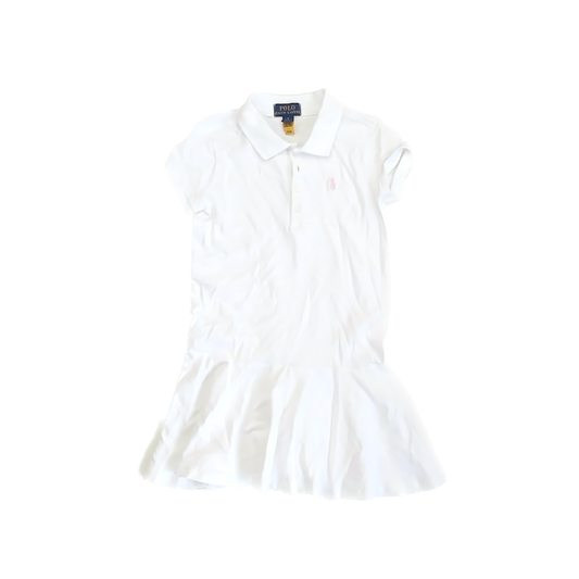 Ralph Lauren Girls White Dress Size: 5T White