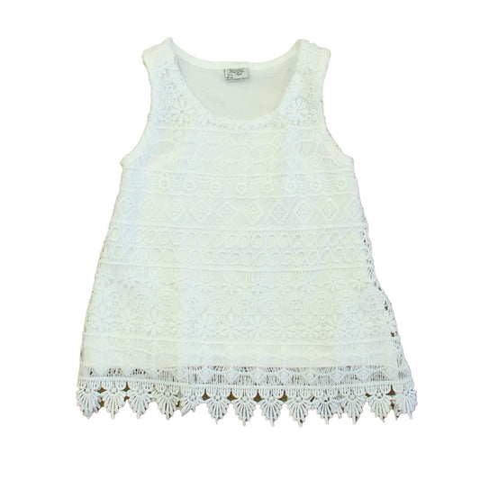 Mayoral Girls White Tank Top Size: 3T White