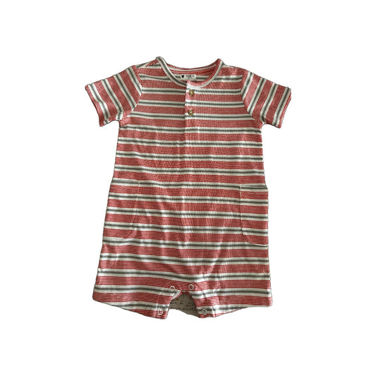 Carters Boys White Romper Size: 12-18 months White