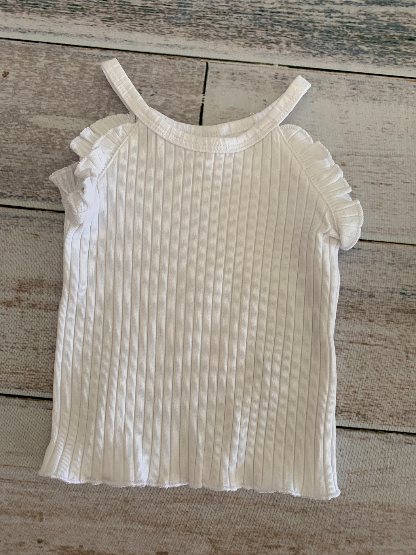 Jessica Simpson Girls White Tank Top Size: 12M White