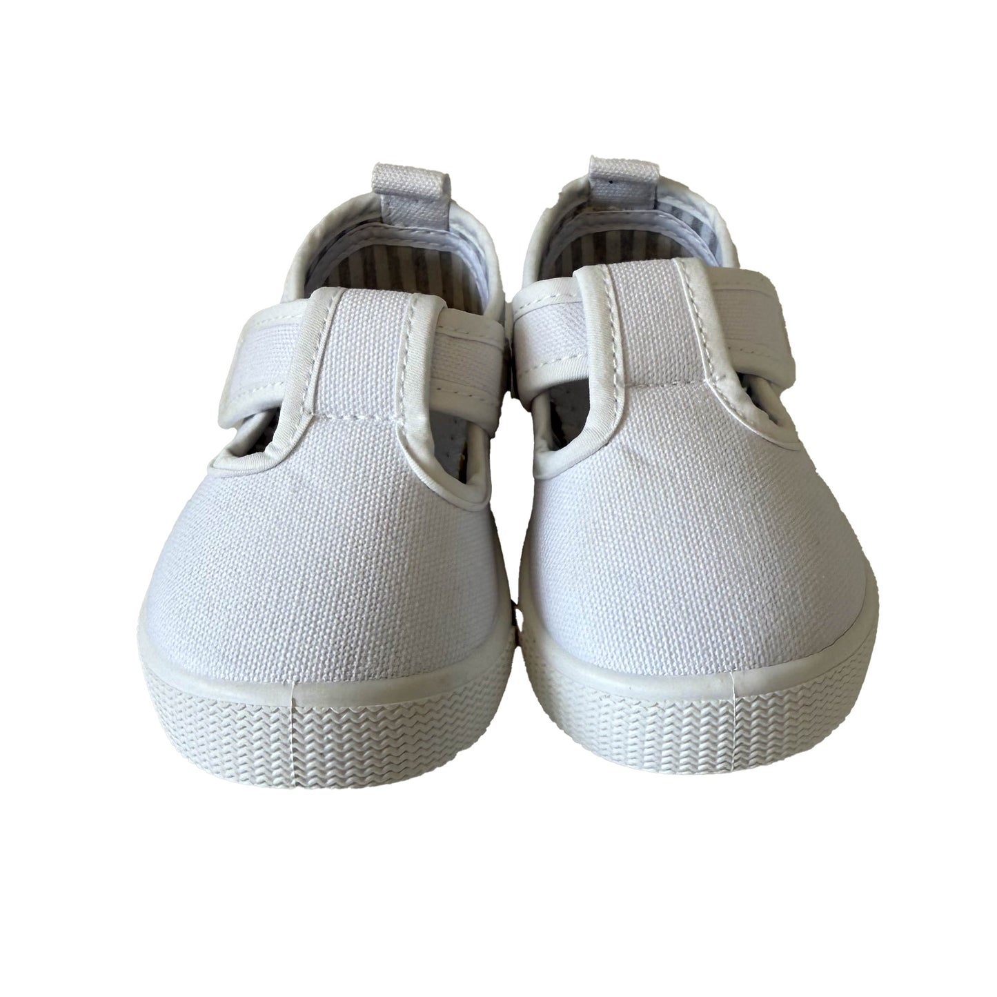 Gengasun Unisex White Sneakers Size: 5 Toddler White