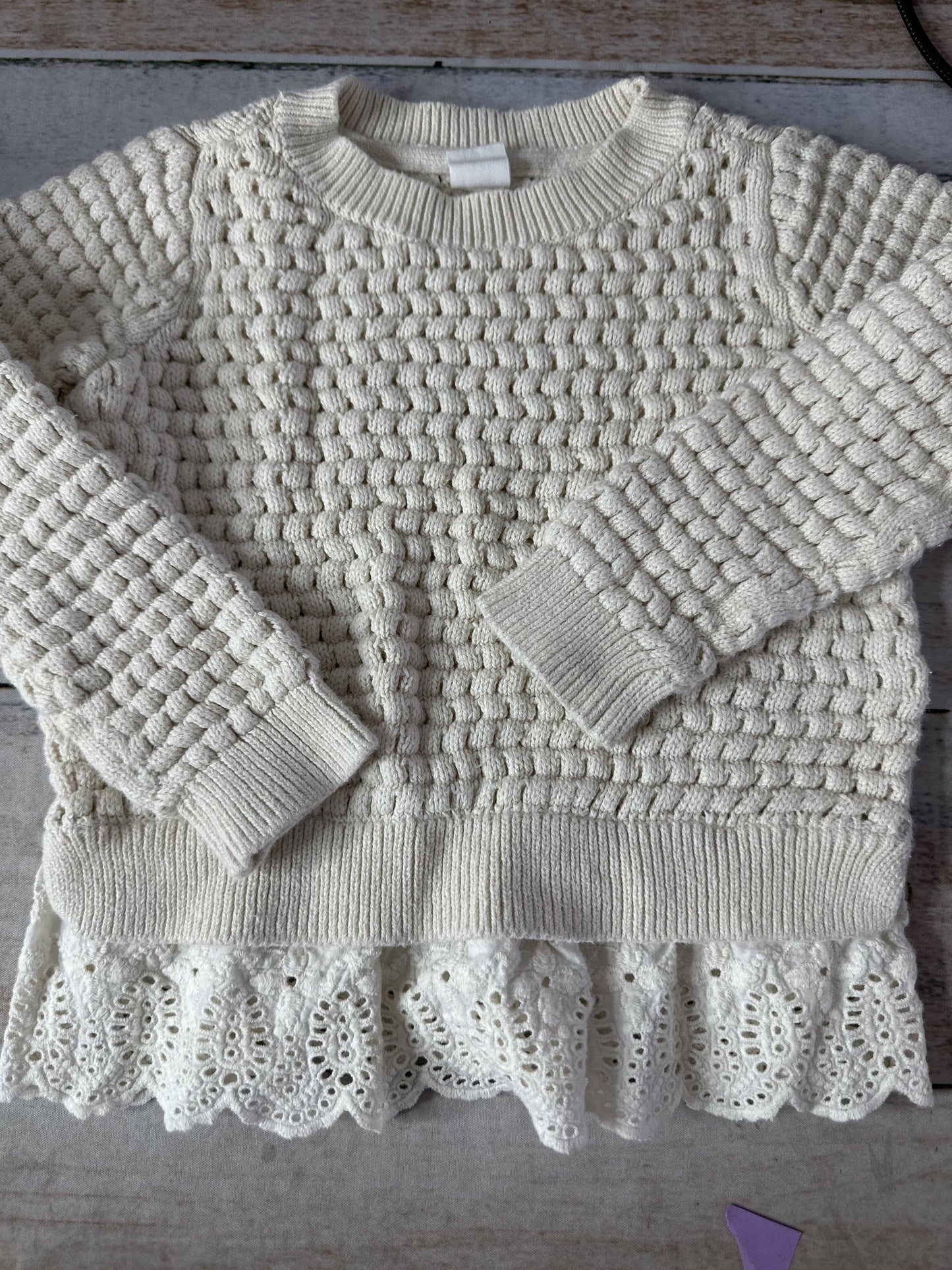 Gap Girls White Sweater Size: 4T White