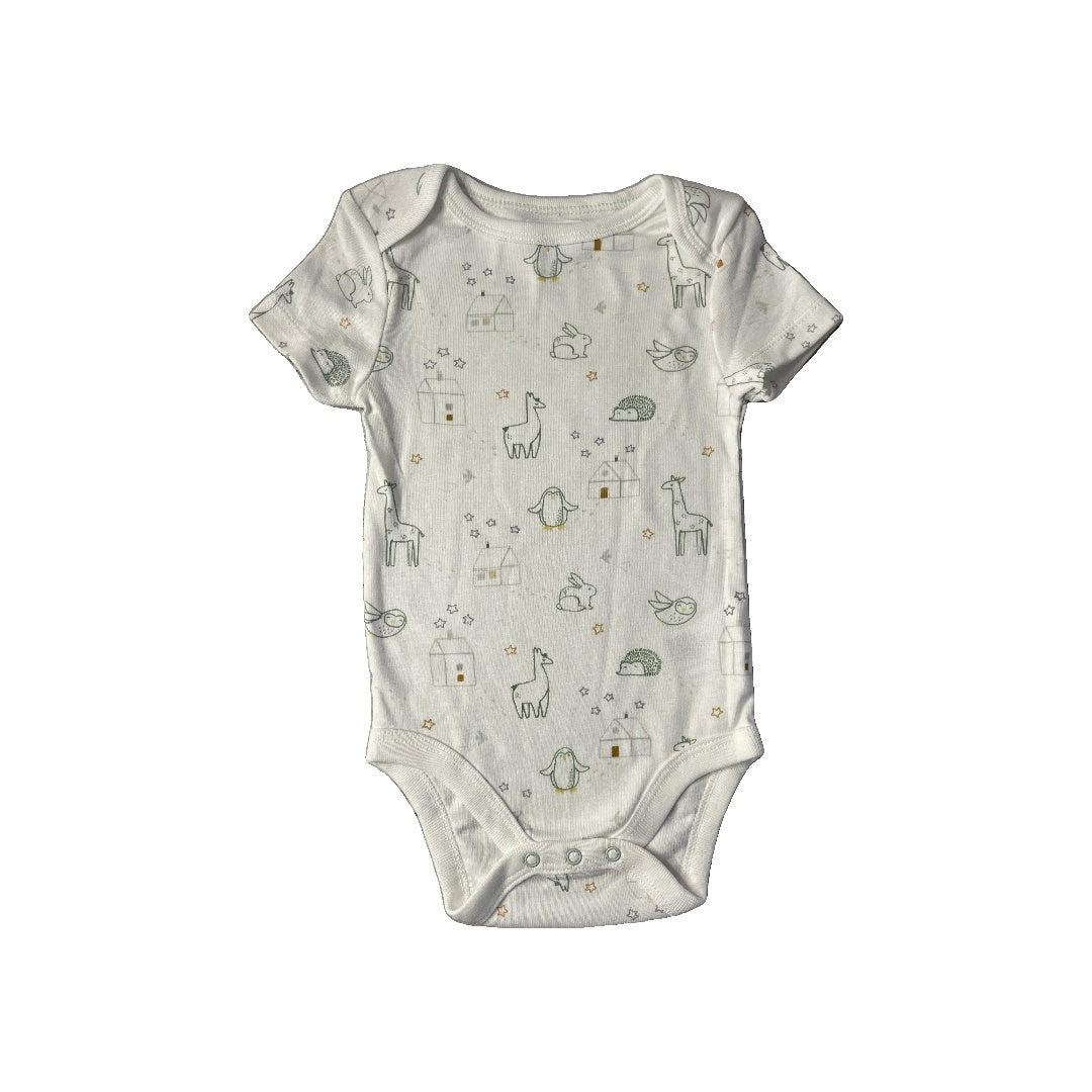 Cloud Island Unisex White Onesie Size: 6-9 months White