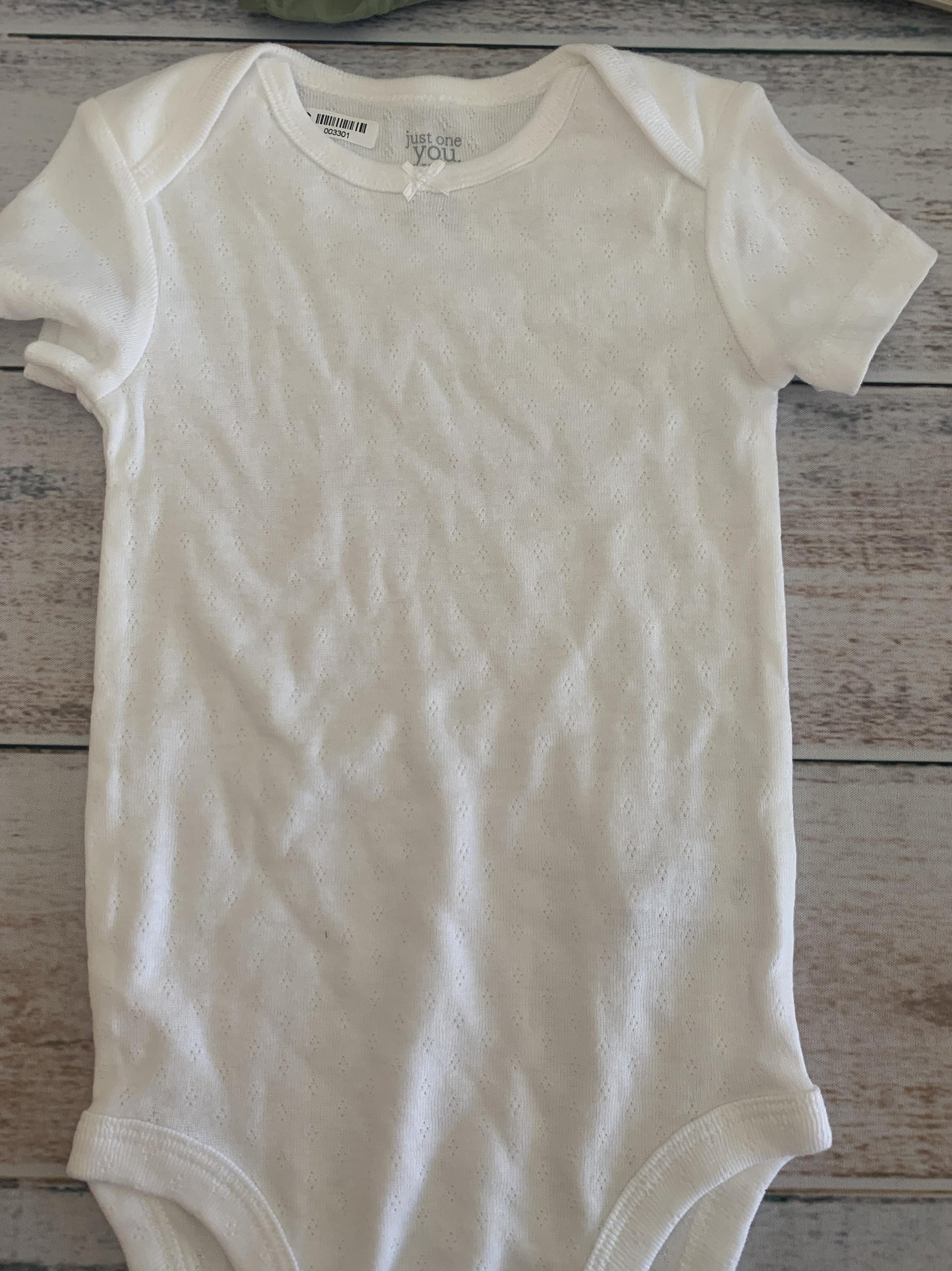 Carters Girls White Onesie Size: 6-9 months White