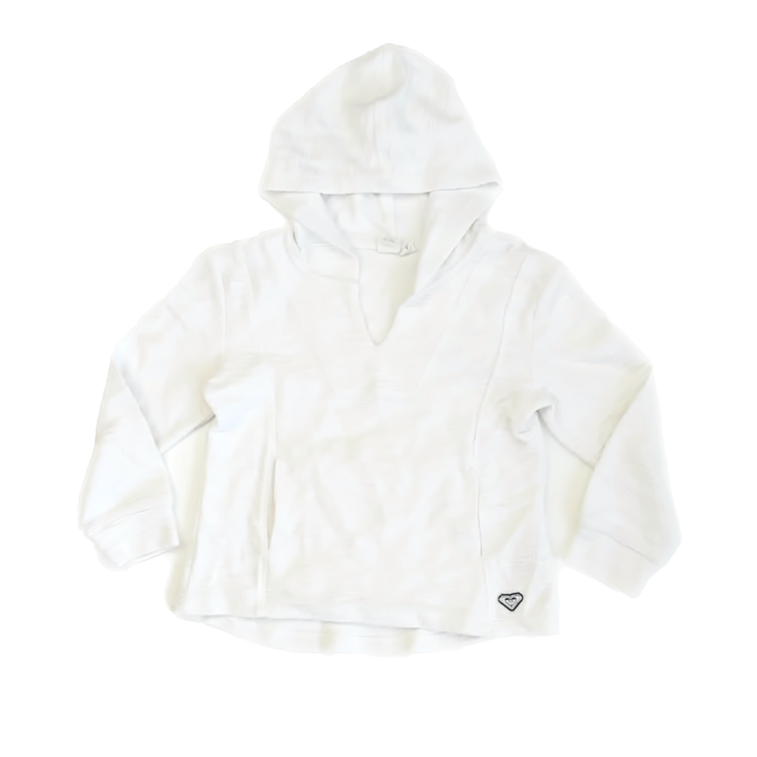 Roxy Girls White Hoodie Size: 8-10 Years White