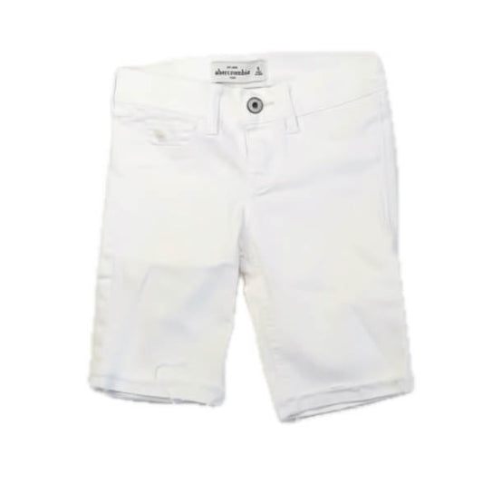 Abercrombie Girls White Jean Shorts Size: 8 Years White