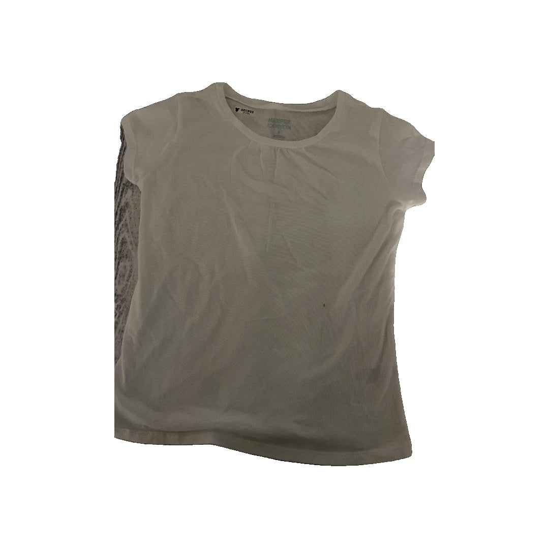 Harper Canyon Girls White T-Shirt Size: 6 White