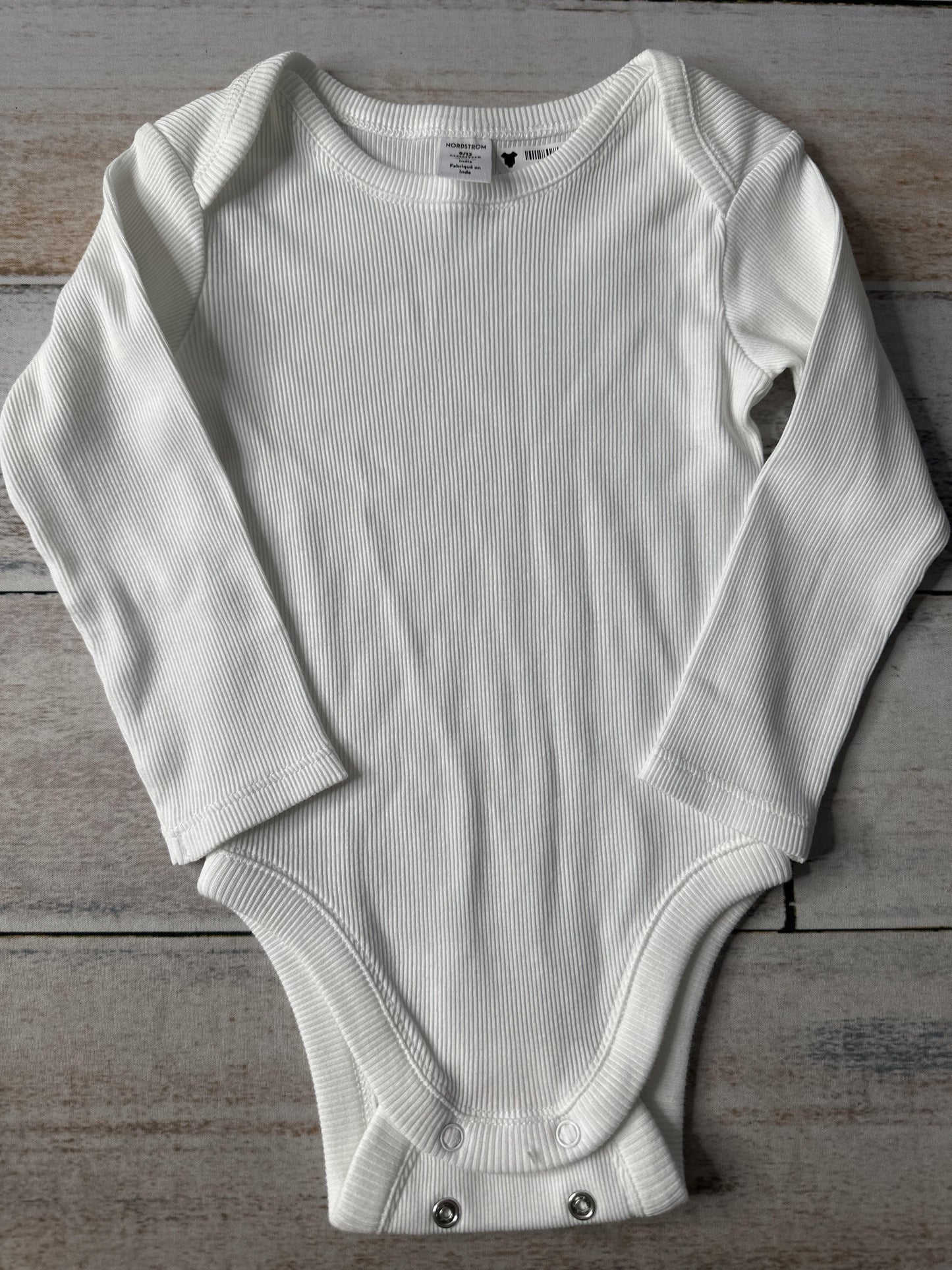 Nordstrom Girls White Onesie Size: 9-12 Months White