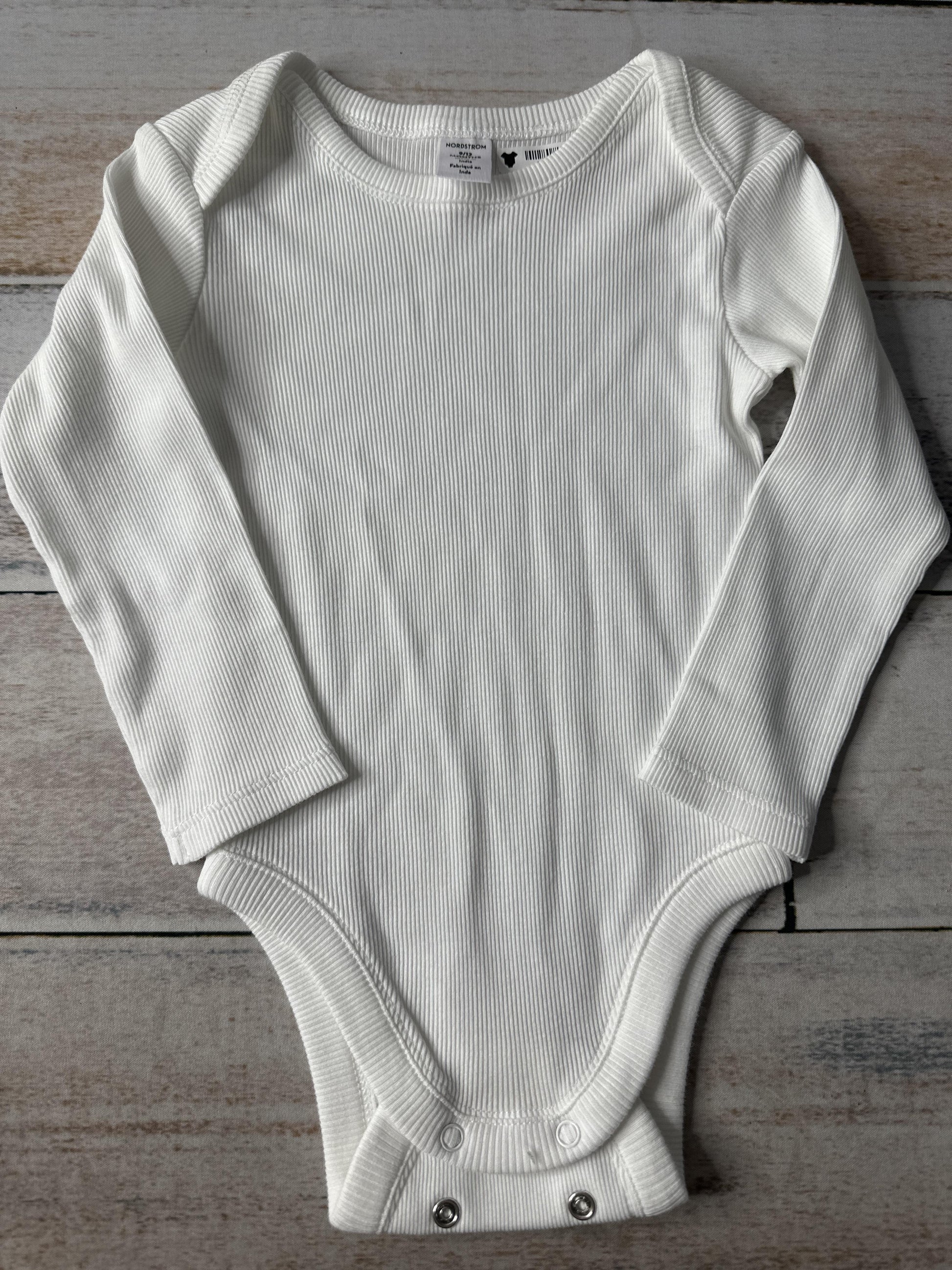 Nordstrom Girls White Onesie Size: 9-12 Months White