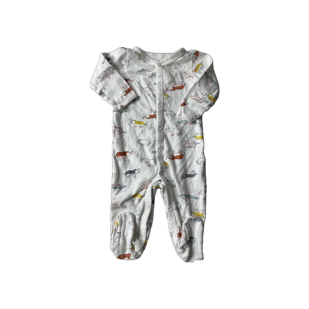 Carters Unisex White Pajamas Size: 6-9 months White