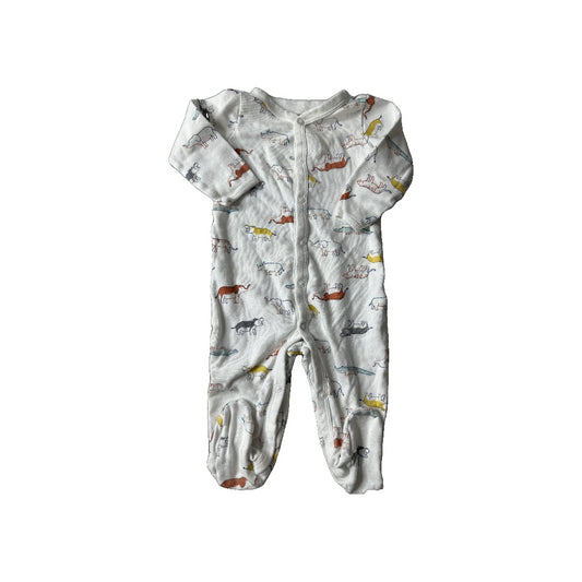 Carters Unisex White Pajamas Size: 6-9 months White