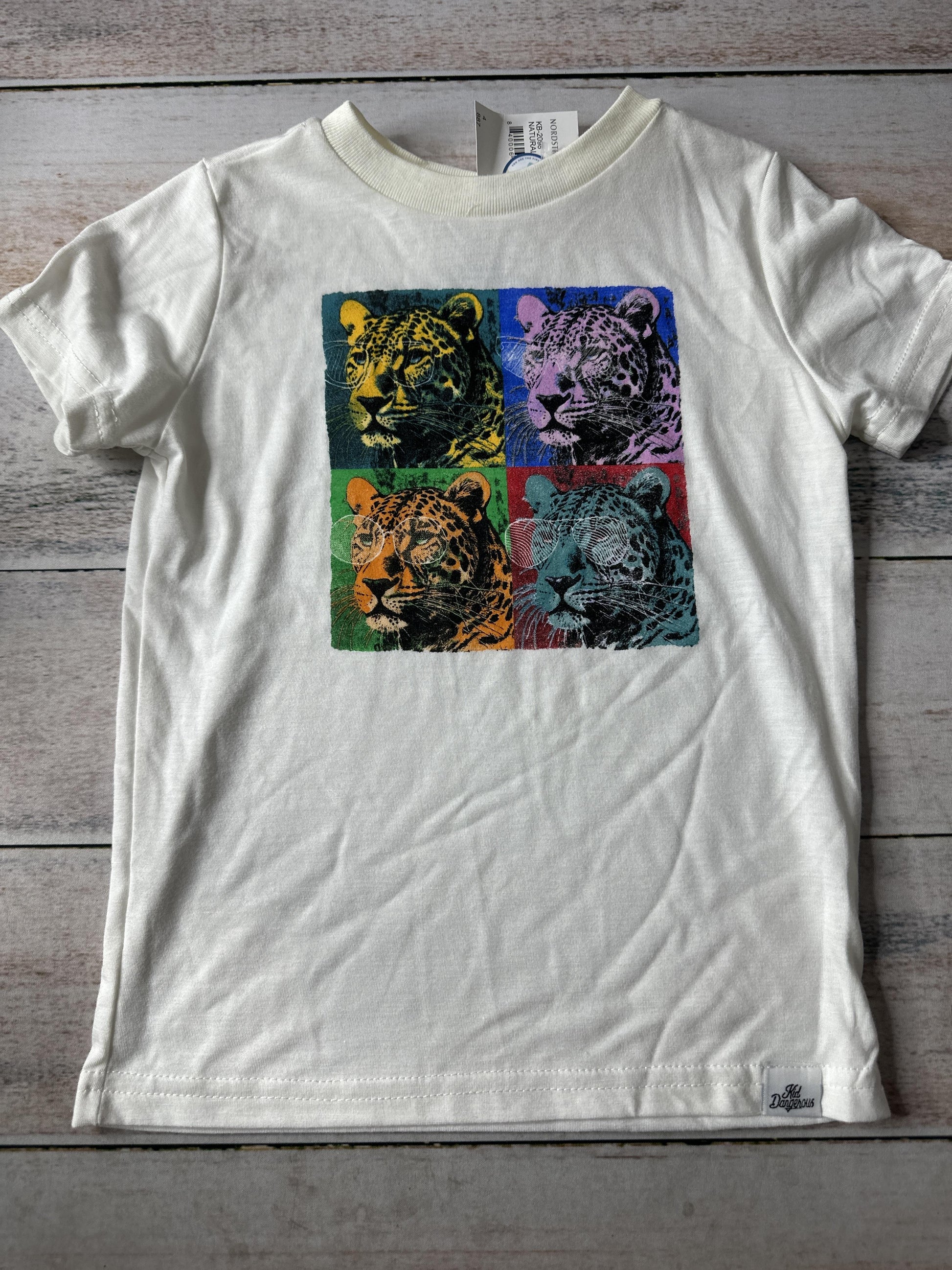 Kid Dangerous Boys White T-Shirt Size: 4T White