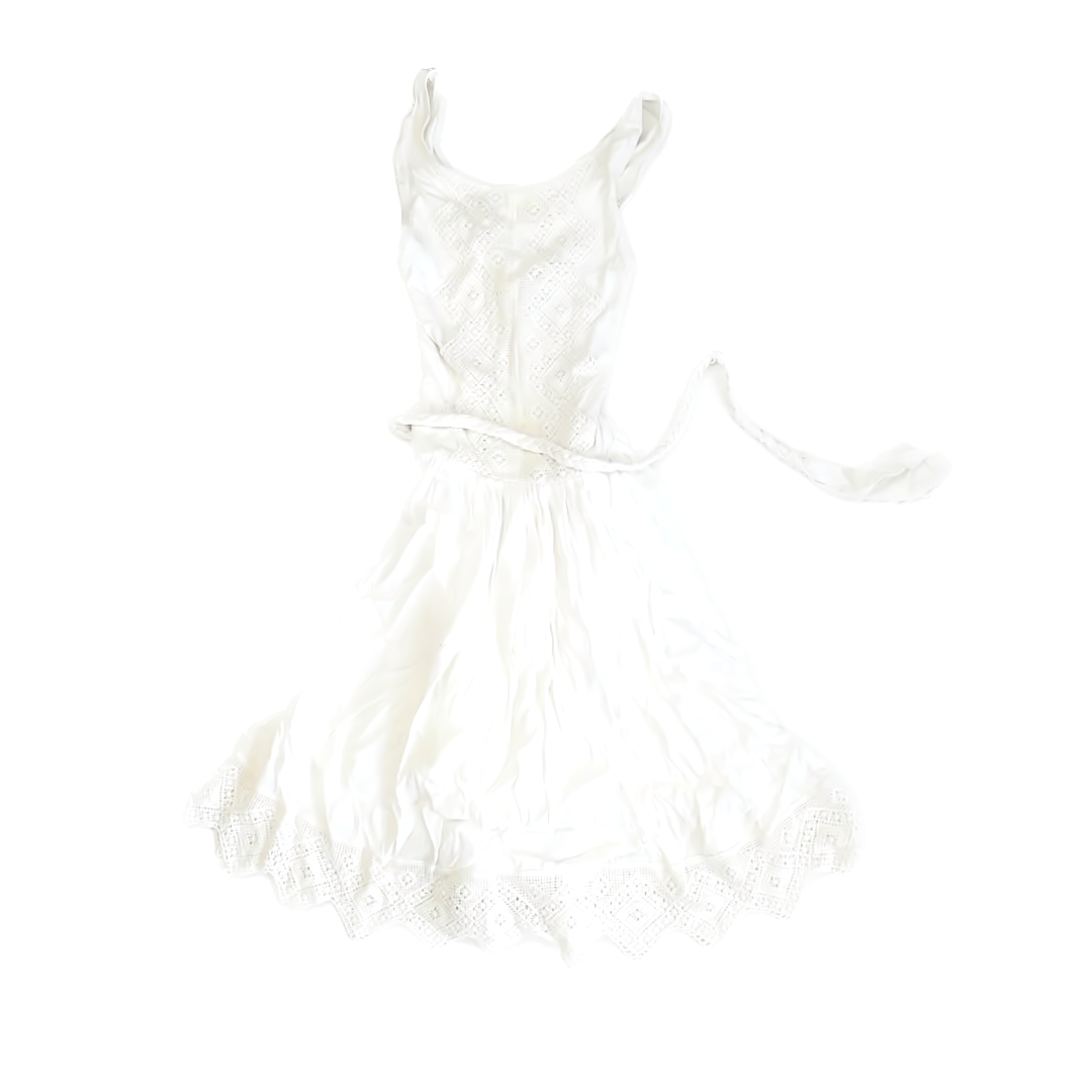 Tea Princess Girls White Dress Size: 12 Years White