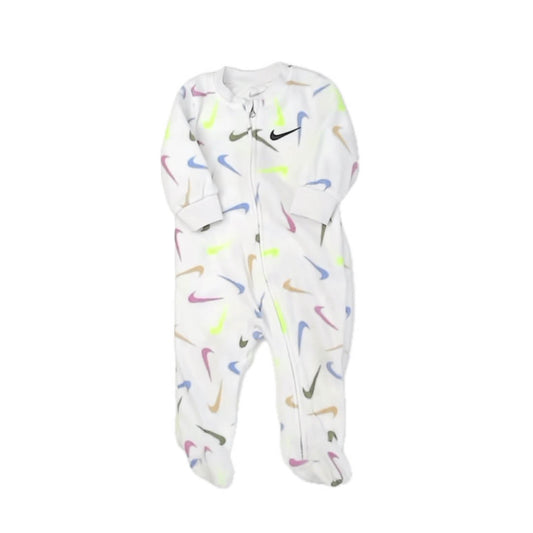 Nike Girls White 1-piece footed Pajamas Size: 6 Months White