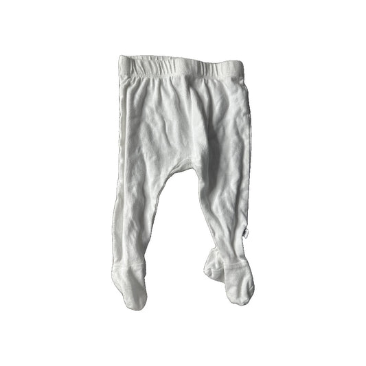 Honest co Unisex White Pants Size: 3-6 months White