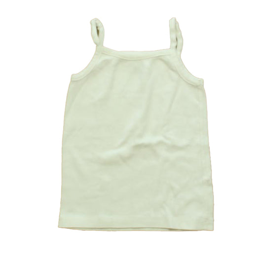 Hanna Andesson Girls White Tank Top Size: 2-3T