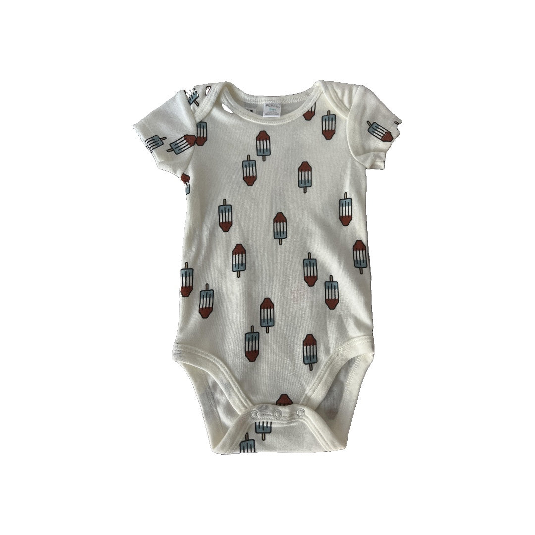 PL Baby Boys White Onesie Size: 9 months White