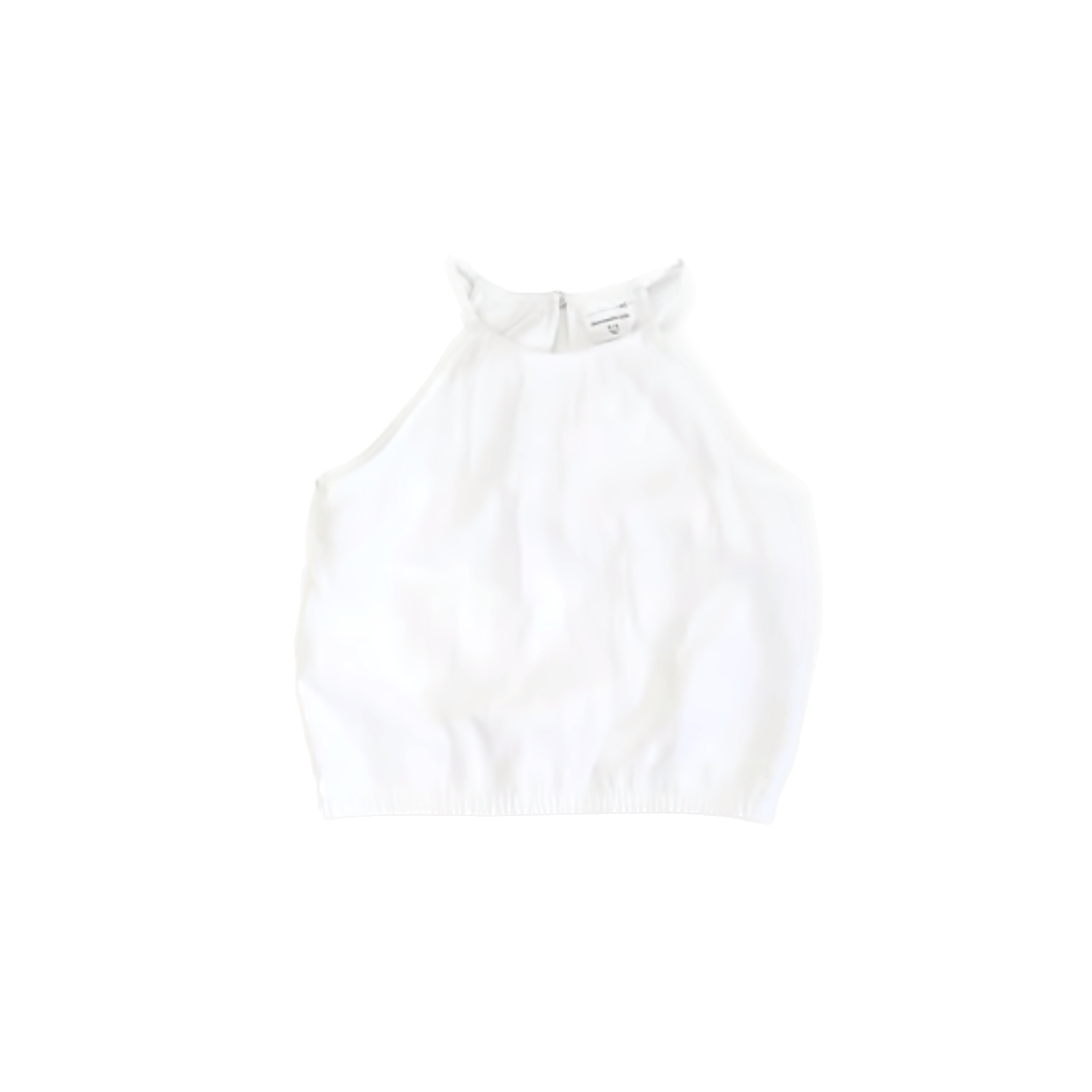 Abercrombie Kids Girls White Tank Top Size: 5-6 Years White