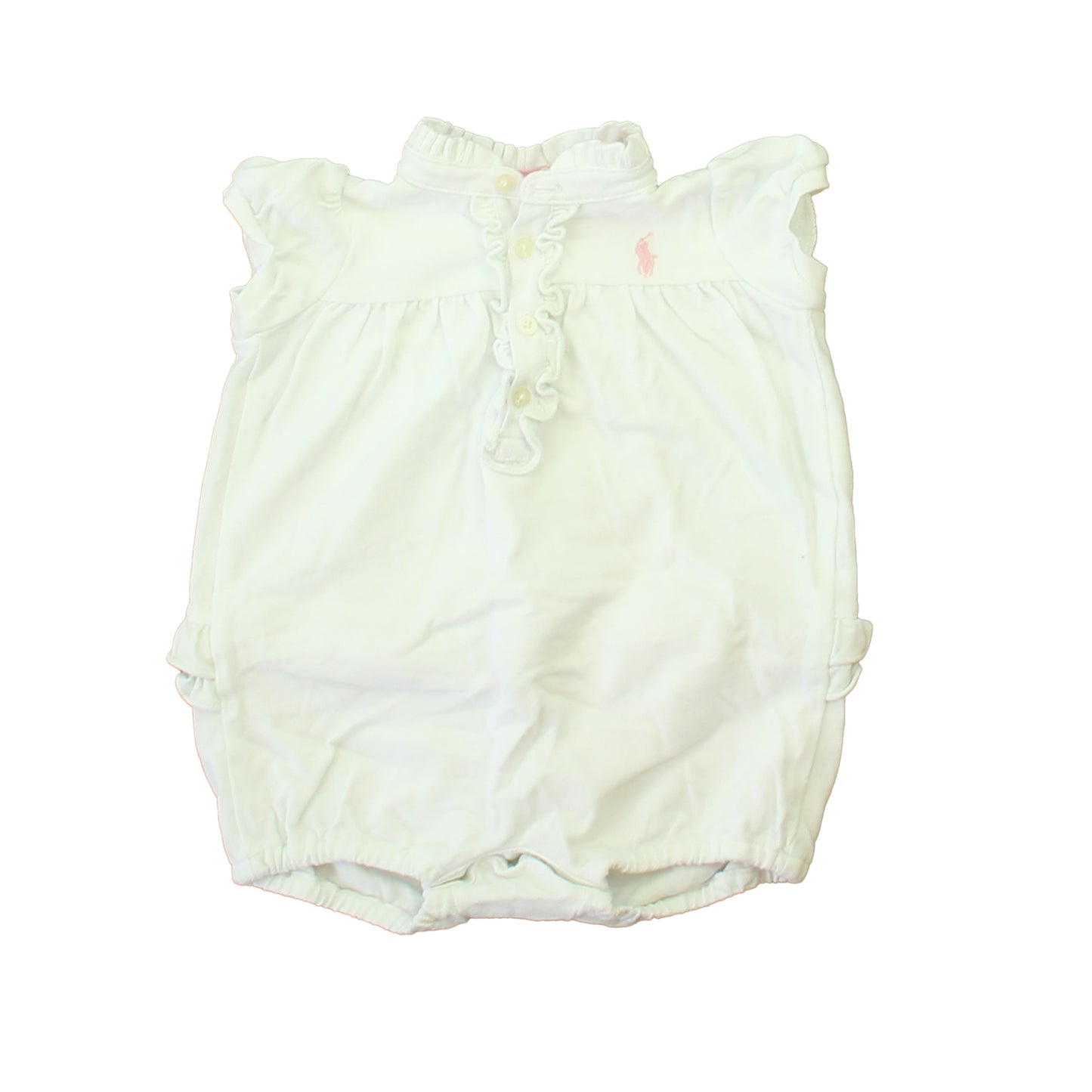 Ralph Lauren Girls White Romper Size: 6 Months White
