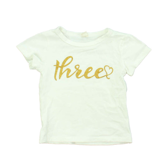 Unknown Brand Girls White T-Shirt Size: 6-7 Years White