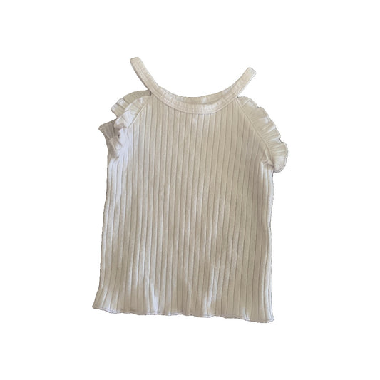 Jessica Simpson Girls White Tank Top Size: 12M White