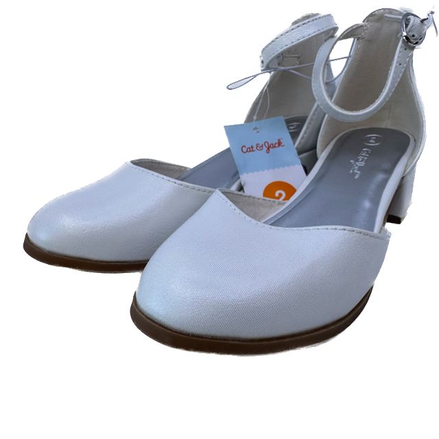 Cat & Jack Girls White Sandals Size: 2 Youth White