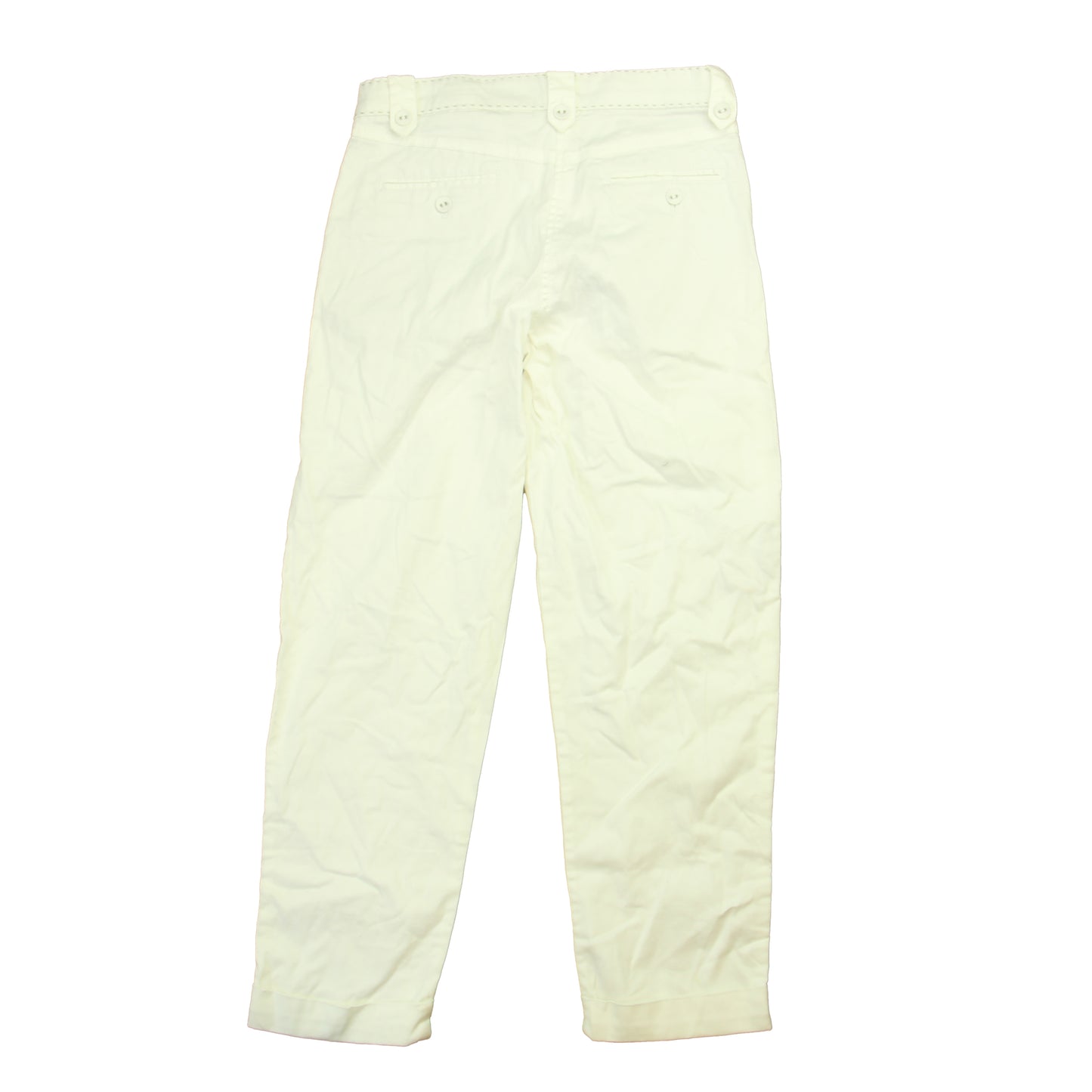 Okaidi Girls White Pants Size: 10 Years