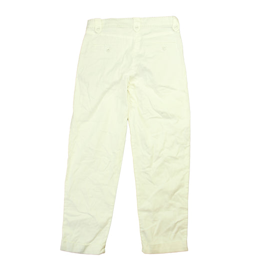 Okaidi Girls White Pants Size: 10 Years