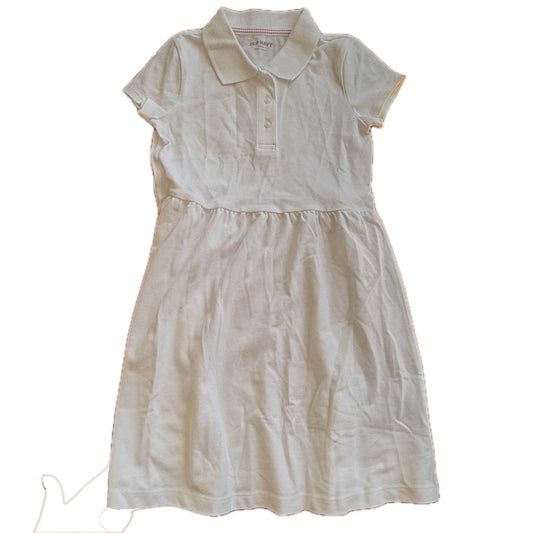 Cat & Jack Girls White Dress Size: 6-7 Years White