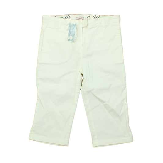Jacadi Girls White Capri Pants Size: 8 Years White