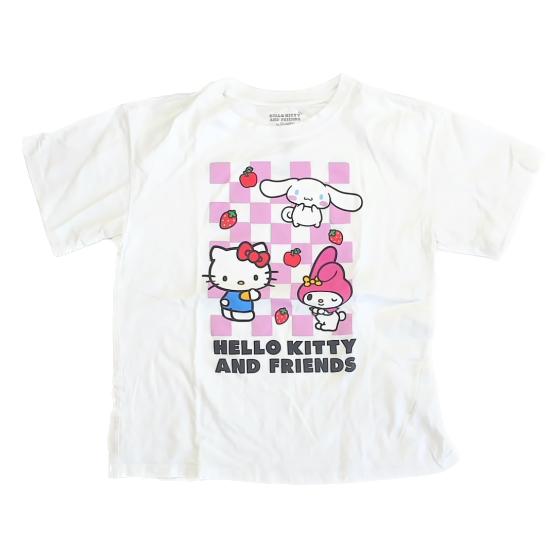 Hello Kitty Girls White T-Shirt Size: Junior XL (14-16 Years) White